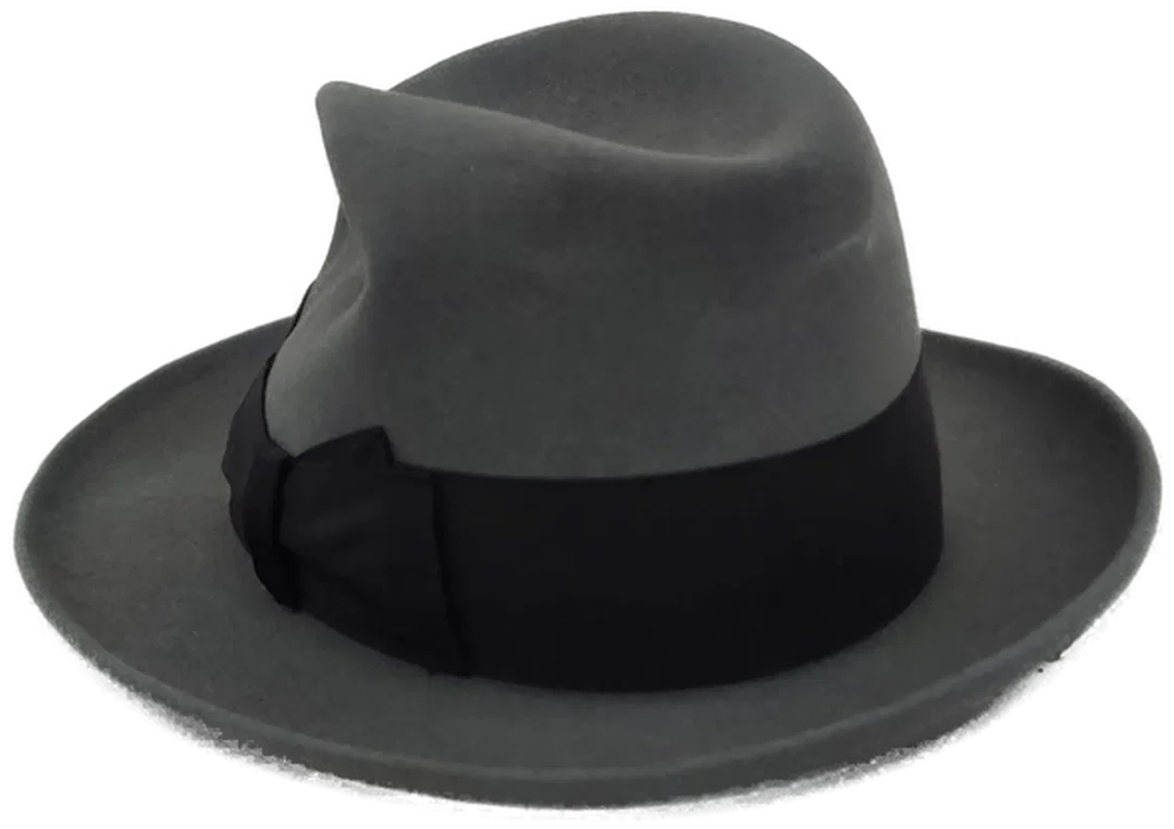 Borsalino Herren Hut grau Vintage – Bild 4