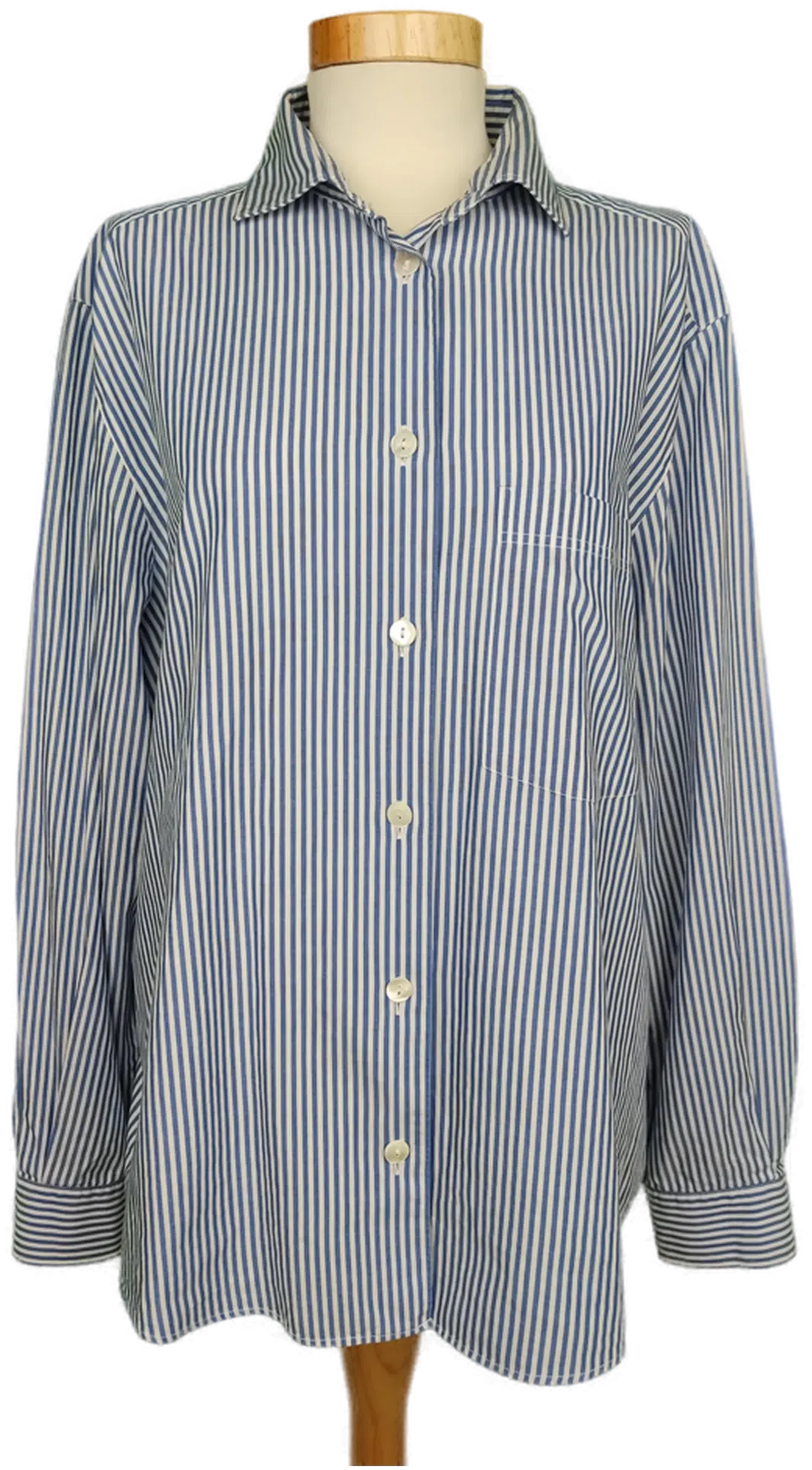 Otto Kern Herren Hemd weiß/blau - 5 - Bild 4