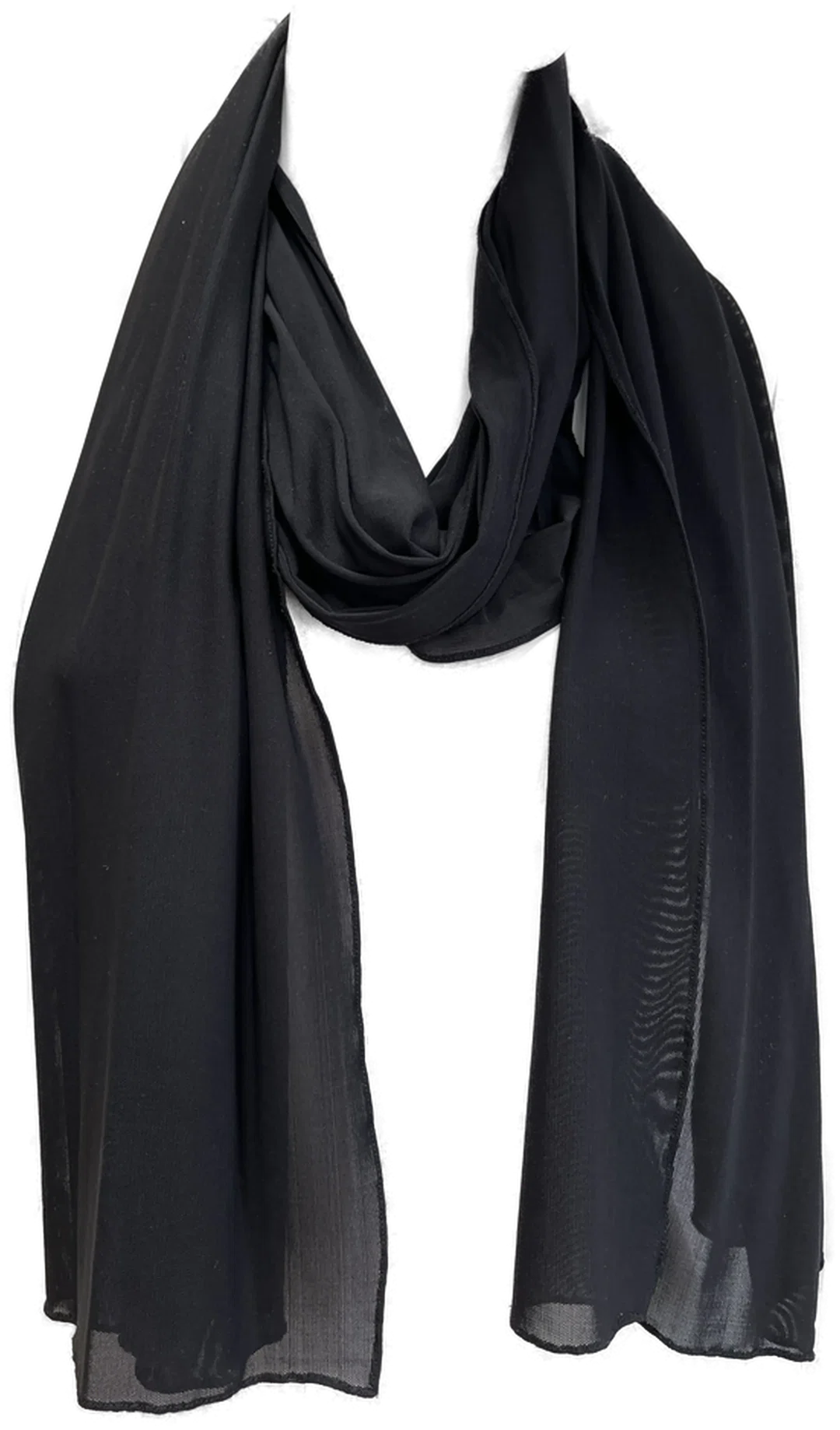 Schwarzer 200cm Damen-Schal in hochwertiger Qualität - Bild 1