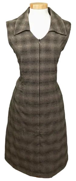 Line Woman Damen Minikleid braun kariert Gr. L - Bild 1