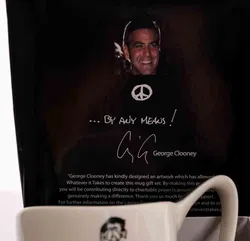 Porzellantasse „Whatever It Takes“ – George Clooney – Self-Portrait – ca. 15 cm –  inkl. OVP - Bild 5