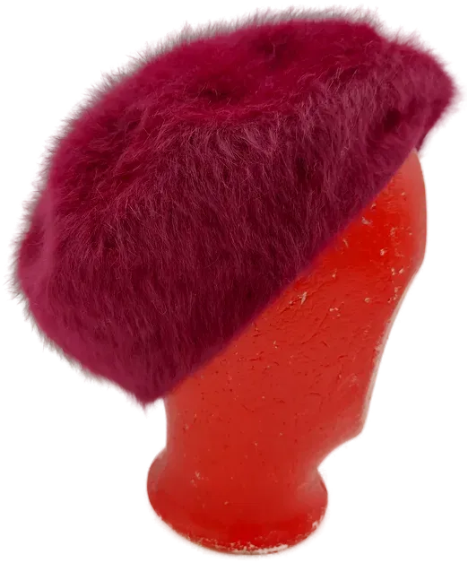 Kunstfellmütze dunkelfuchsia  - Bild 1