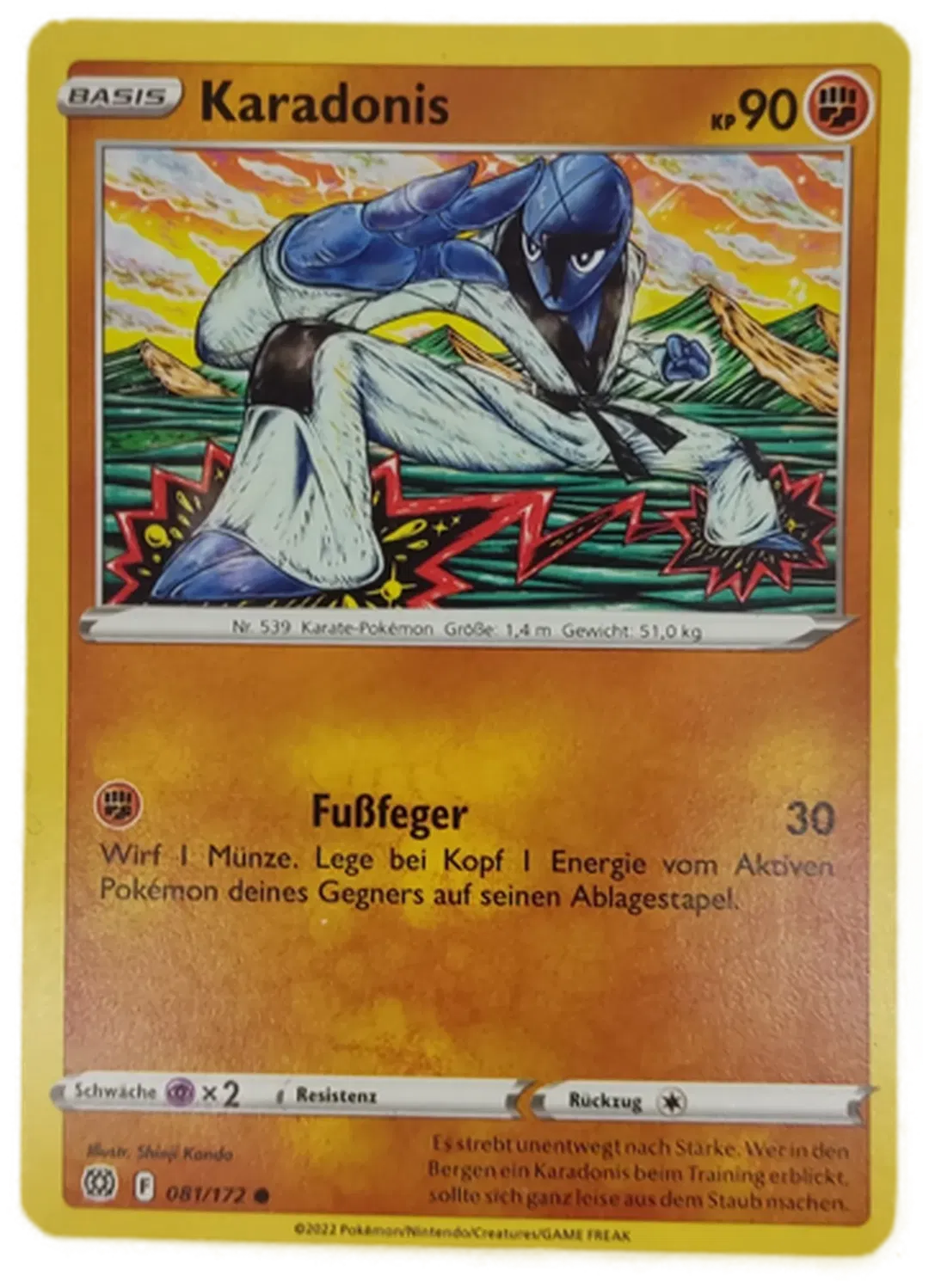  Pokémon Sammelkarte Karadonis Basis - Bild 4