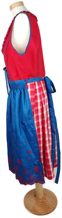 Dirndl 'Emilia Lay' rot/blau, Größe 46 - Bild 2