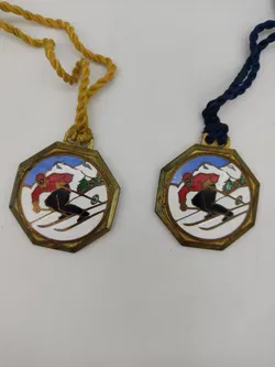 7x Vintage Ski-Anhänger/Medaillons - Bild 5