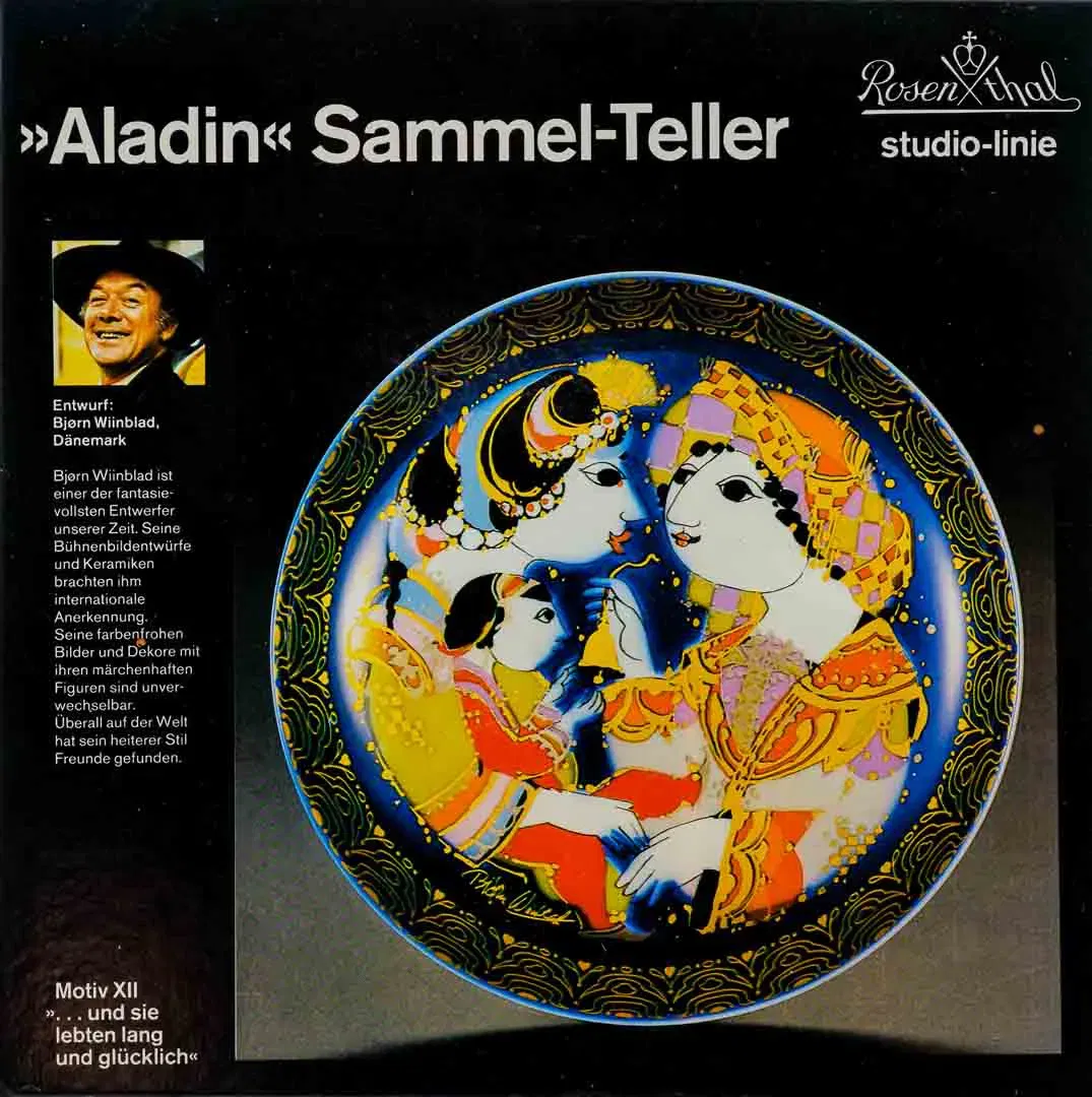 Rosenthal Aladin Sammel-Teller Bjørn Wiinblad – Studio-Linie - Bild 1