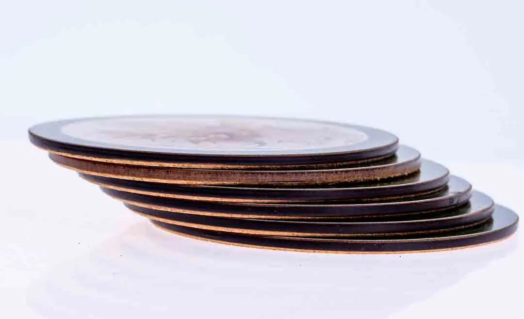 PIMPERNEL De Lux Coasters / Untersetzer-Set "Australian Birds" (6 Stück) – Bild 2