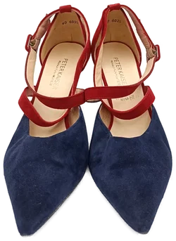 Peter Kaiser Damenpumps blau/rot Gr. 6 – Vorschau 2