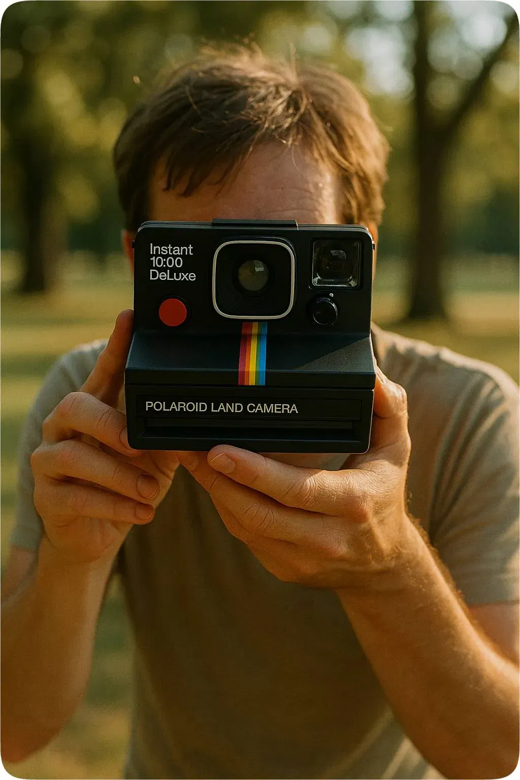 Polaroid Instant 1000 DeLuxe Land Camera mit Tasche - Bild 1