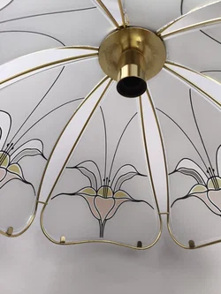Deckenlampe Glas/ Messing – Vorschau 4