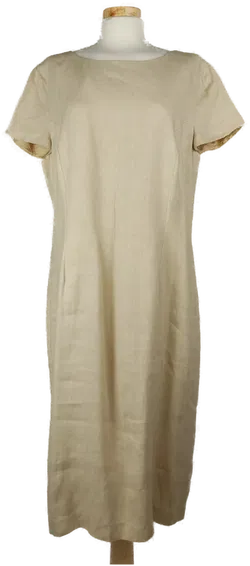 Sonstige Damenkleid Leinen beige- 50/5XL - Bild 1