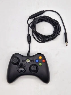 Original Microsoft Xbox 360 Controller - Kabelgebunden - schwarz - Bild 1