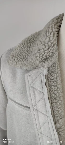 Zara Herrenjacke Grau Wildlederoptik L | Wie Neu - Bild 5