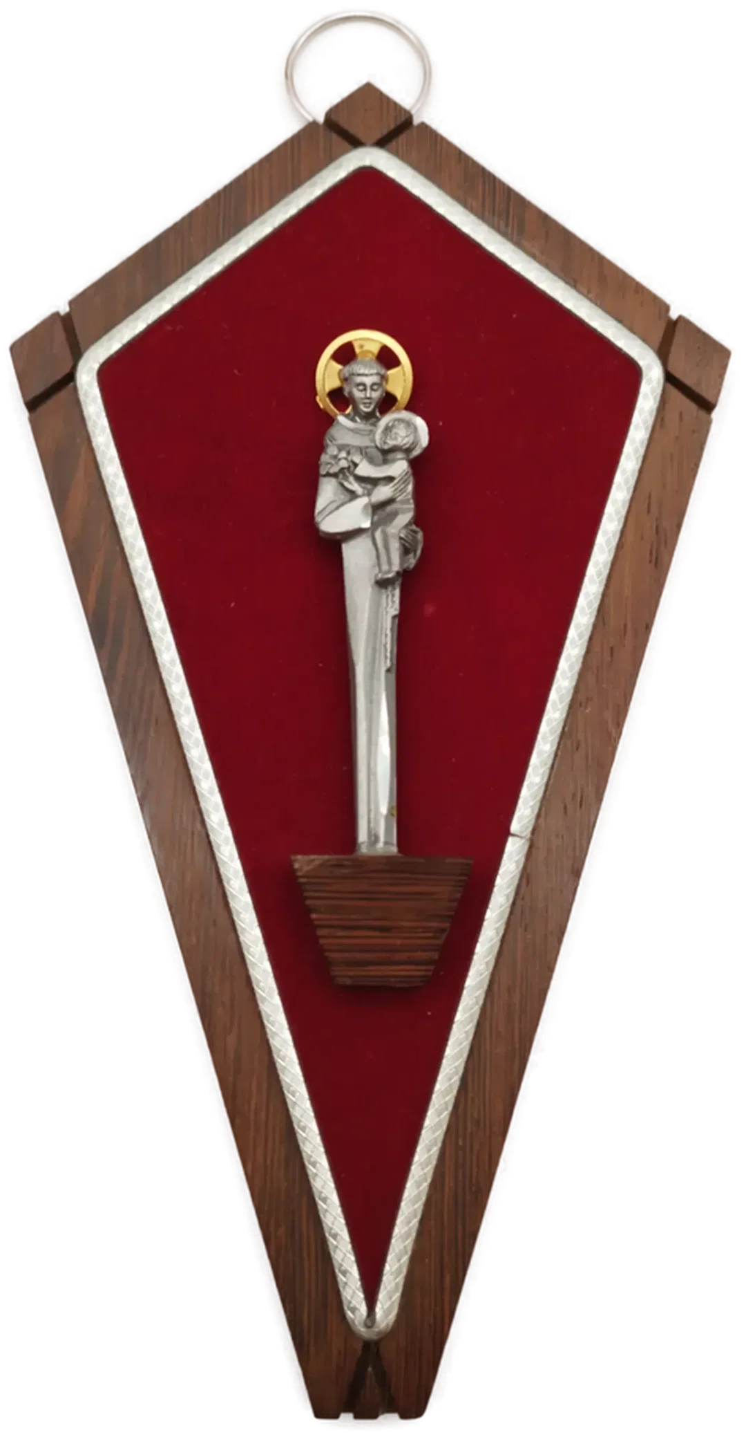 Handgravierte Zinnskulptur zum Aufhängen - Heiligenbild - Bild 4