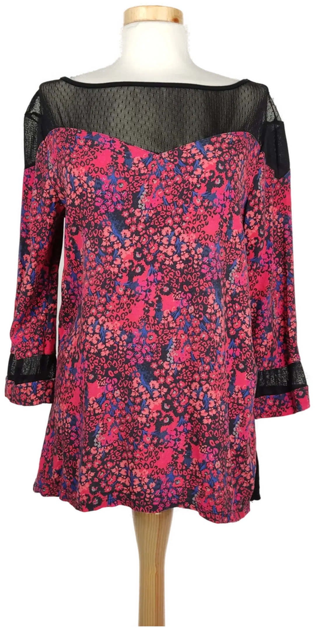 Promod Damenbluse schwarz mit Blumenmuster - L/40 - Bild 4