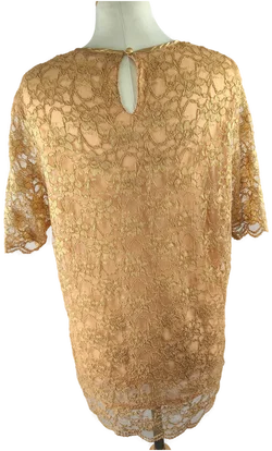 Damen T-Shirt Sonstige Gold Gr. 44 | Sommer-Charme - Bild 3