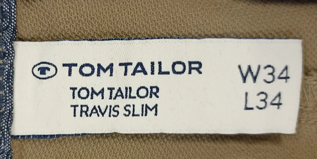 Tom Tailor Travis Slim Herrenhose beige Gr. 34/34 – Bild 3