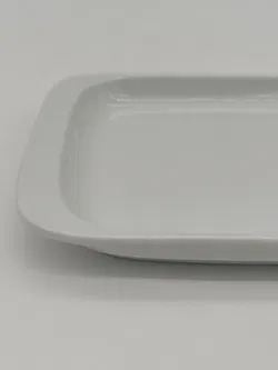 Lilienporzellan Eckiger Teller weiß - 2 Stück - Bild 3