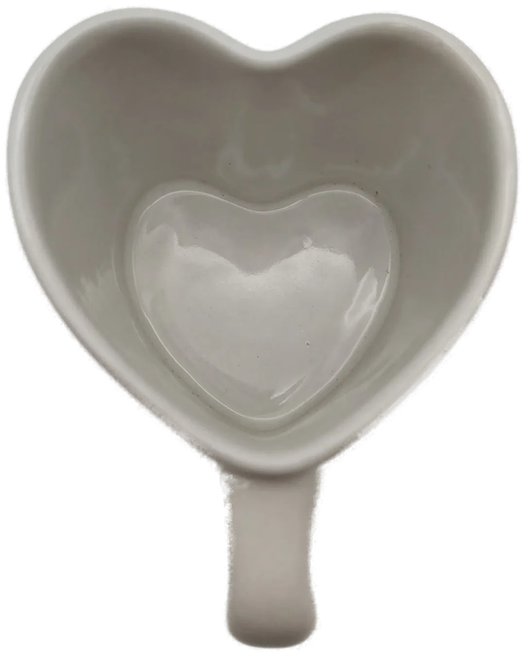 Herzförmiger Keramik Becher - 9cm hoch – Bild 2