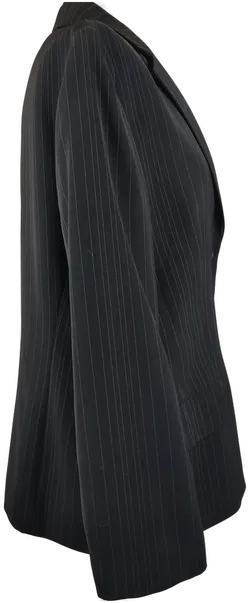 Dinomoda Damenblazer schwarz mit beigen Streifen - L/40 - Bild 3