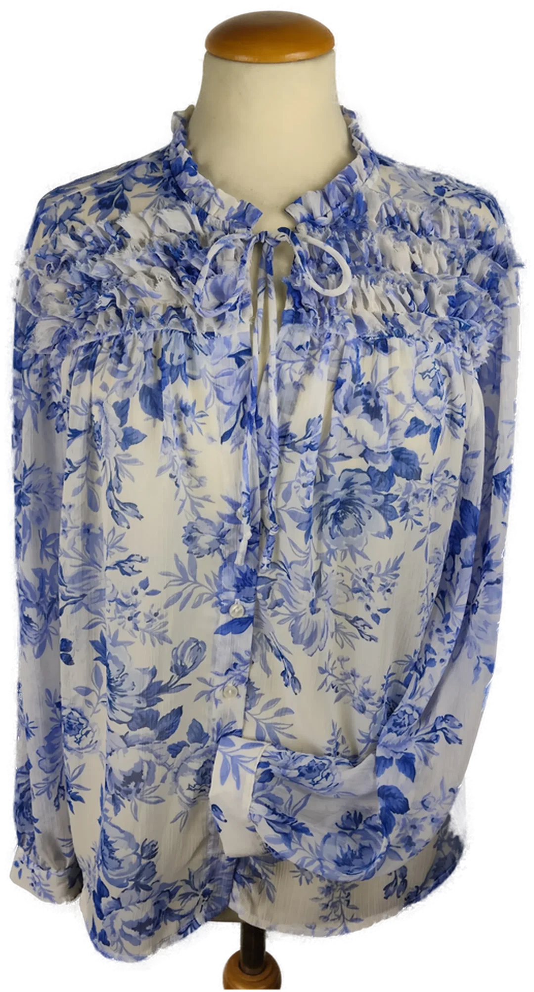 Zara Bluse Geblümt Polyester | Jeans-Begleiter - Bild 4