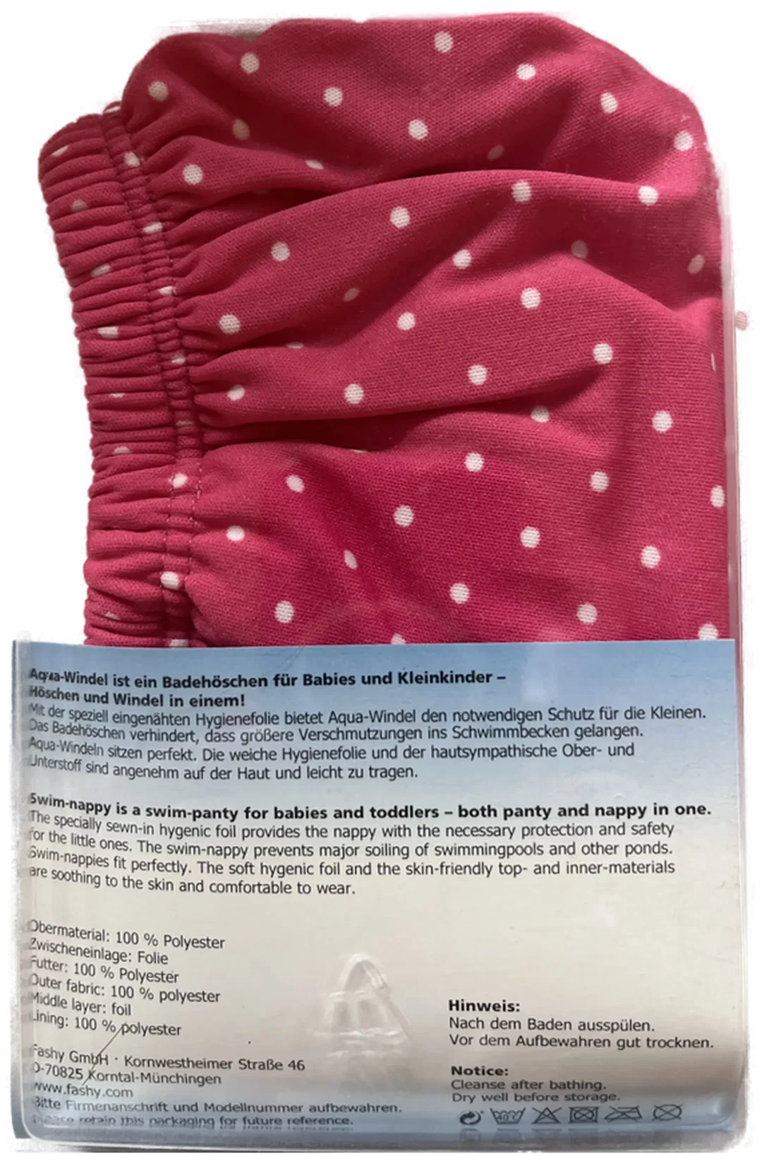 FASHY BABY Badewindelhose Gr. 74/80 (M), Sommermuster, NEU – Bild 8