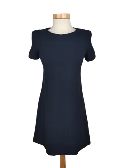 Zara Trafaluc Damen Midikleid, marine - Gr. XS - Bild 1