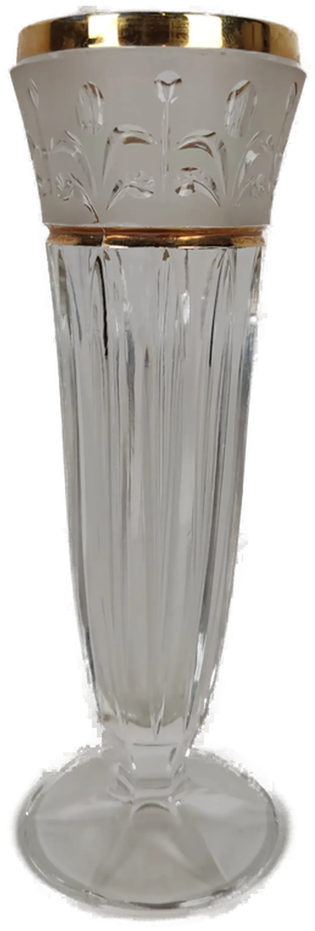 Antiker Glasbecher mit Goldrand - Bild 4