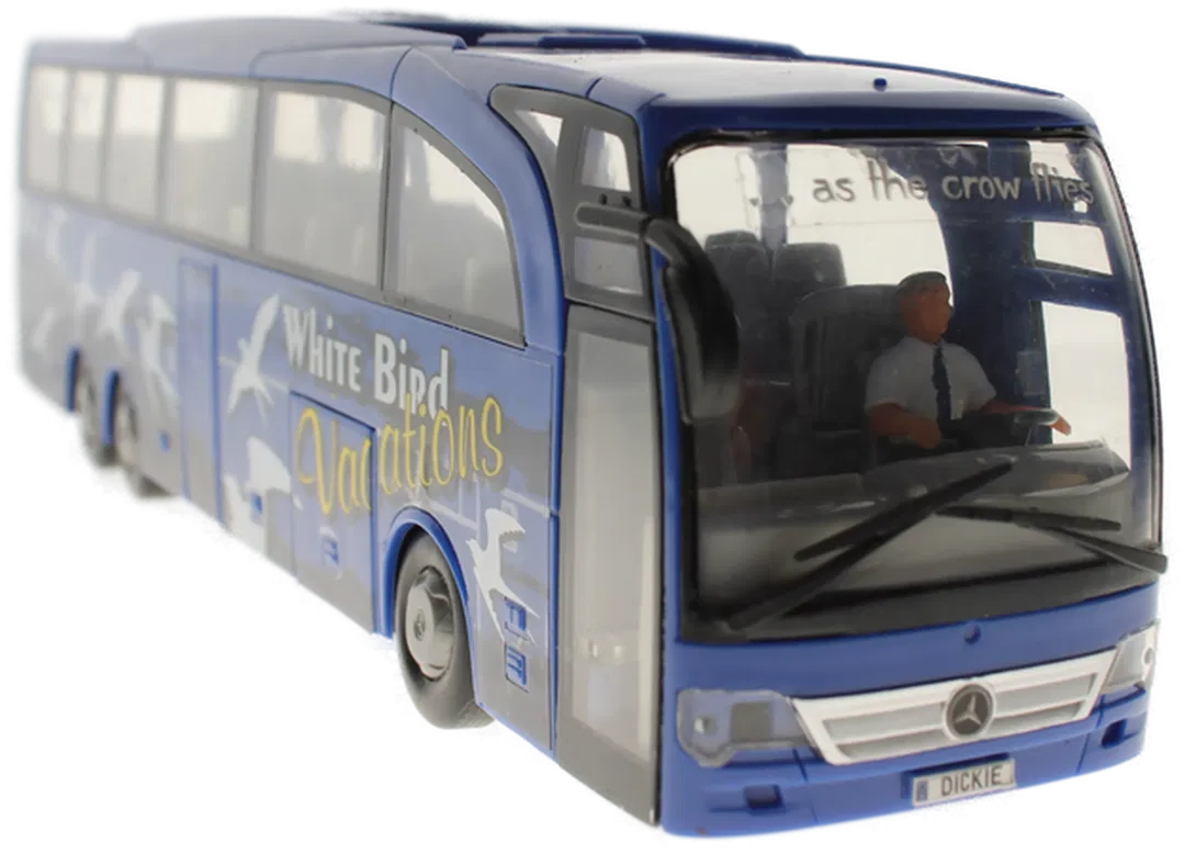 Dickie Mercedes-Benz Reisebus – „White Bird Vacations“ – ca. 30,5 cm – Blau - Bild 4