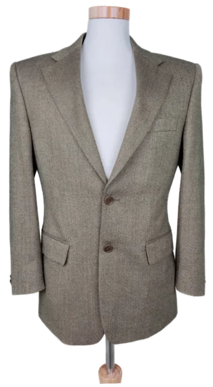 Cortefiel Sastreria Herren Wollsakko, braun - Gr. L - Bild 1