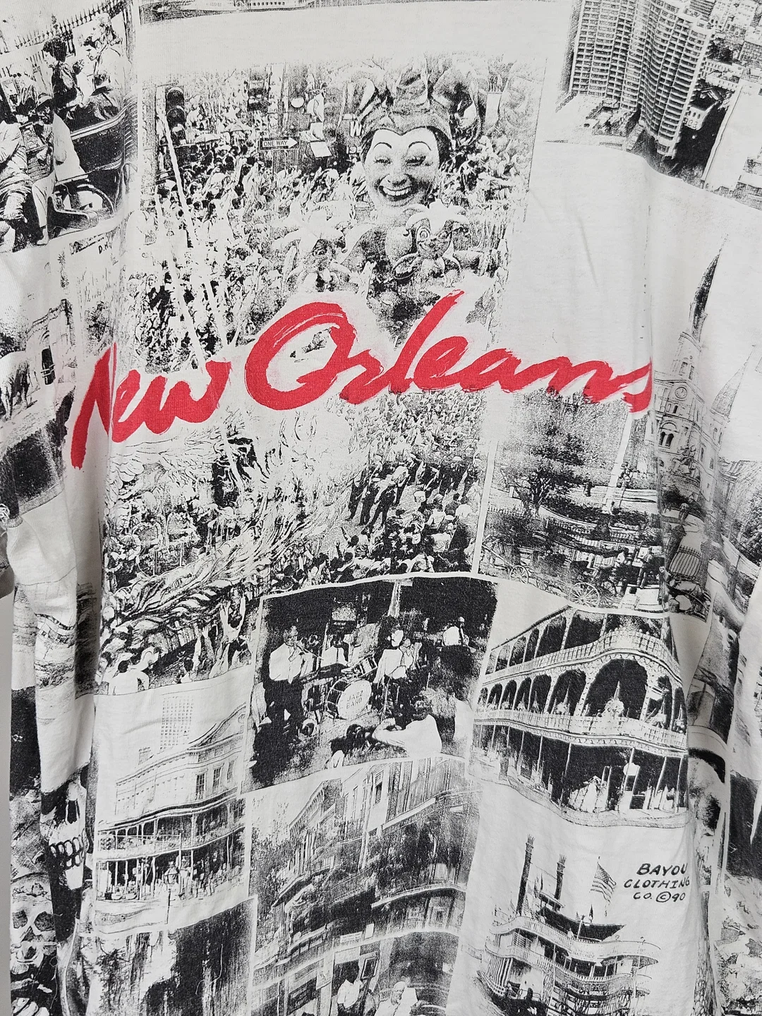 New Orleans Herren T-Shirt, weiß - Gr. L  – Bild 3