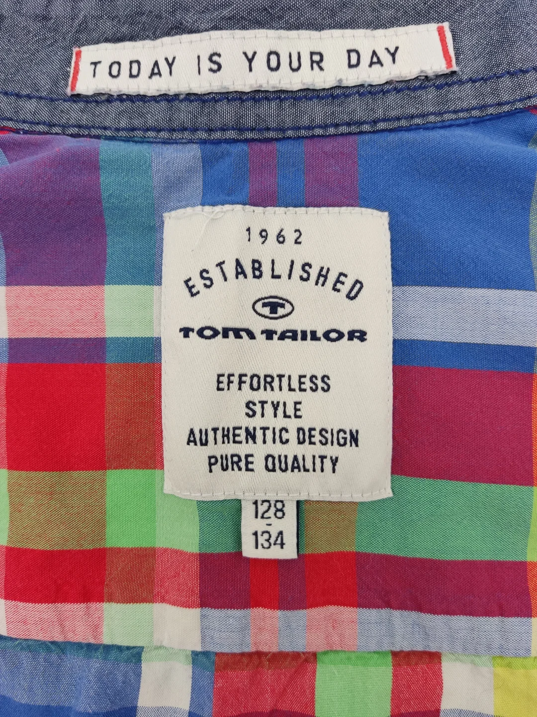 Tom Tailor Kinder Hemd mehrfarbig Gr.128/134 – Bild 3