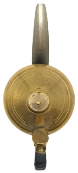 Dallah traditionelle arabische Messing-Teekanne Vintage – Vorschau 6