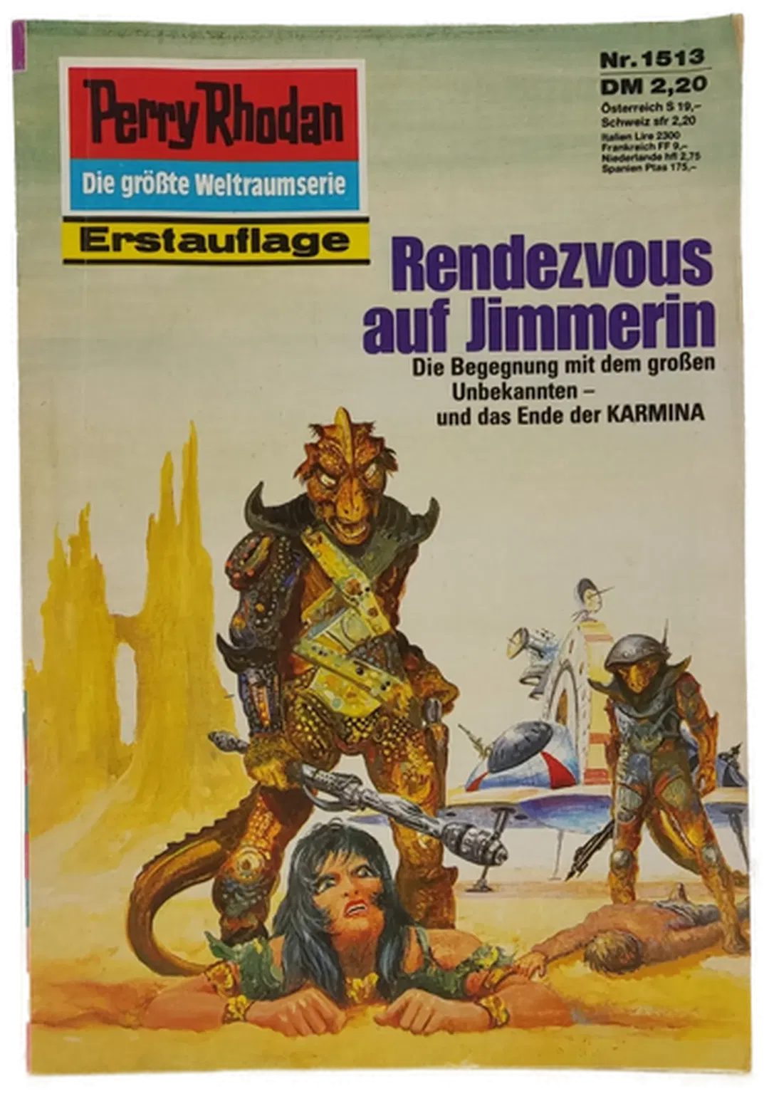 Romanheft Perry Rhodan Rendezvous auf Jimmerin Erstauflage Nr. 1513 - Bild 2