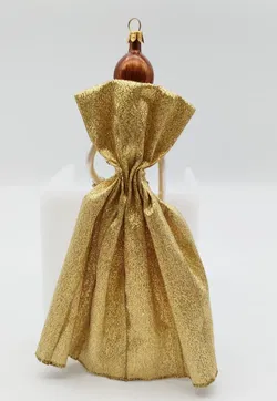 Weihnachtbaum-Änhänger, Dame mit goldenem Kleid - Bild 3