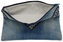 Stofftasche mit Zipp  mehrfarbig - Bild 3