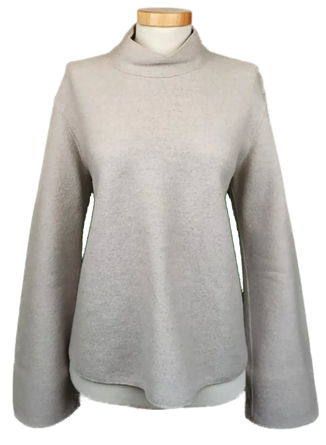 Marc Cain Damen Pullover aus Schurwolle grau Gr. L - Bild 4