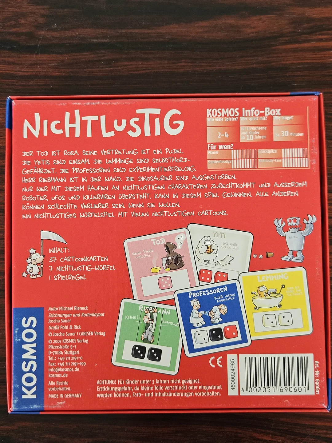 Nicht lustig - Gesellschaftsspiel - Kosmos – Bild 2