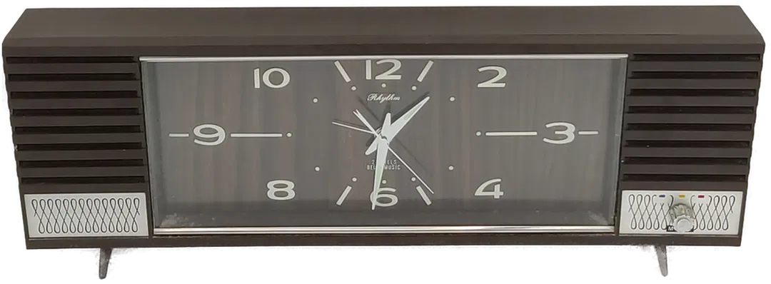 Vintage RHYTHM Wecker/Standuhr aus Japan mit musikalischer Untermalung  - Bild 1