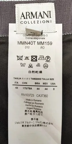 Armani Collezioni Damen Kostüm grau Gr. XXL - Bild 7