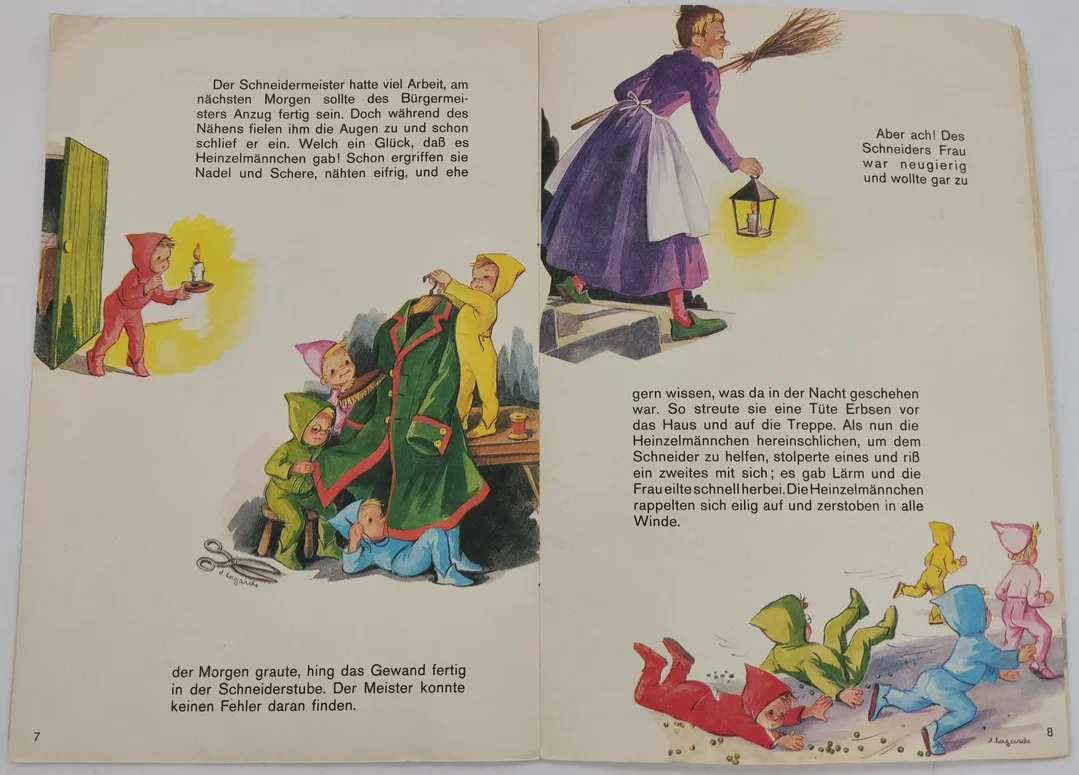 Märchen 4 Stück Vintage-Hefte mit Illustrationen von J. Lagarde aus Belgien 70/80 Jahre – Bild 3