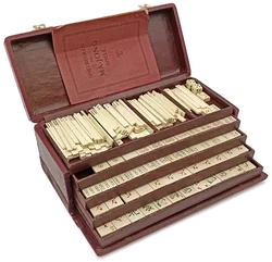 Mahjong-Spiel mit 144 Steinen Vintage - Bild 1