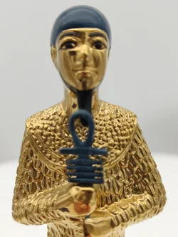 Goldener Ptah Porzellan & Zertifikat von Franklin Mint | Limitierte Rarität – Vorschau 3