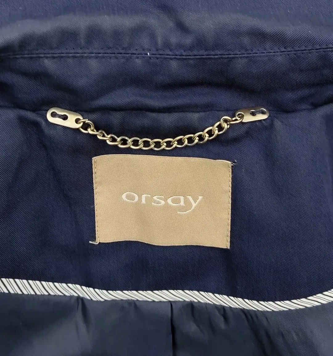 Orsay Damen Übergangsmantel dunkelblau Gr. XL – Bild 5
