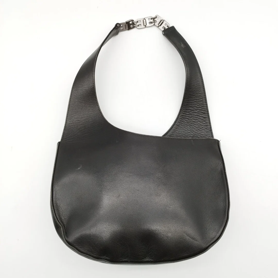 Bally Designer Vintage Schultertasche | Schwarz | Leder  – Bild 3