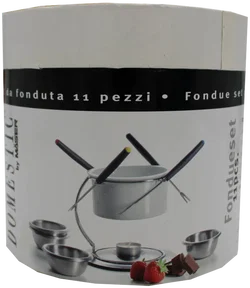 DOMESTIC by Mäser Fondue-Set 11-teilig | Edelstahl mit Rechaud & Schälchen – Vorschau 2