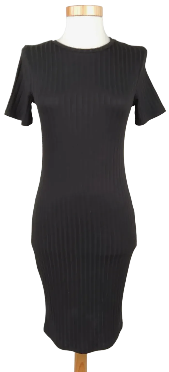 Primark Damen Kleid gerippt, schwarz - Gr. XS - Bild 1