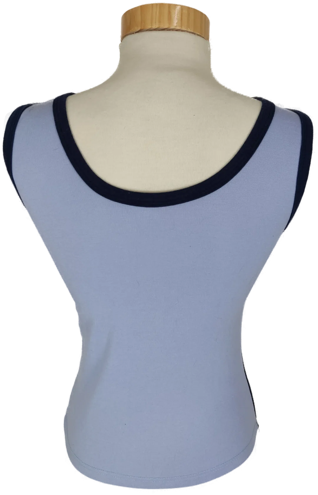Top "Esprit de Corp", hellblau/blau mit Aufdruck, Größe 34 (geschätzt) – Bild 3