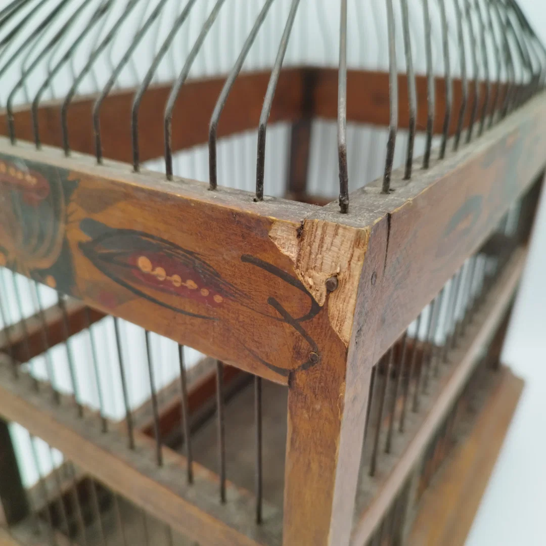 Antiquarischer Vogelkäfig - ca. 1880 / Einzigartiges Dekostück! – Bild 4