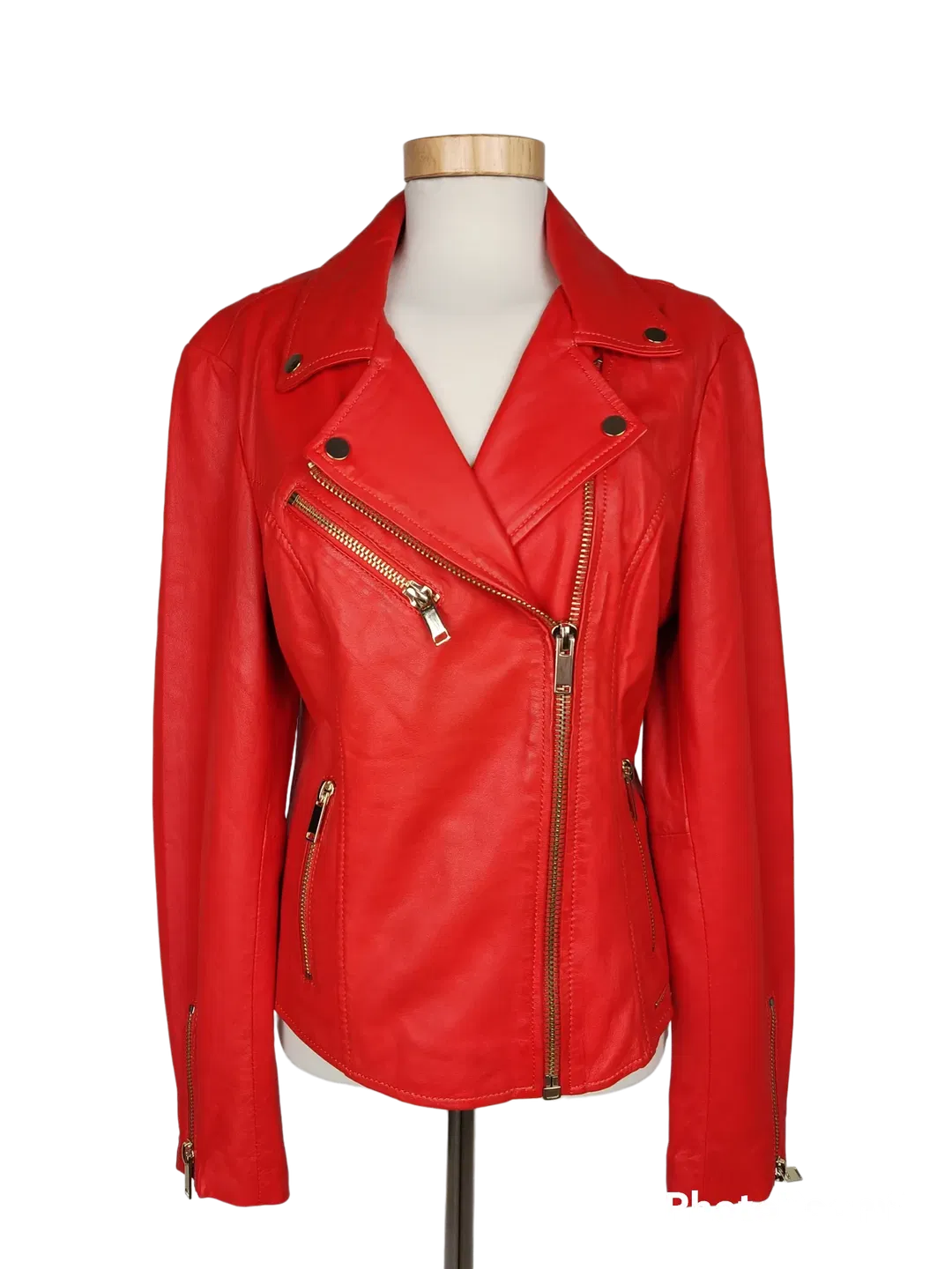 Rino & Pelle Damen Lederjacke, orange - Gr. XS - Bild 4